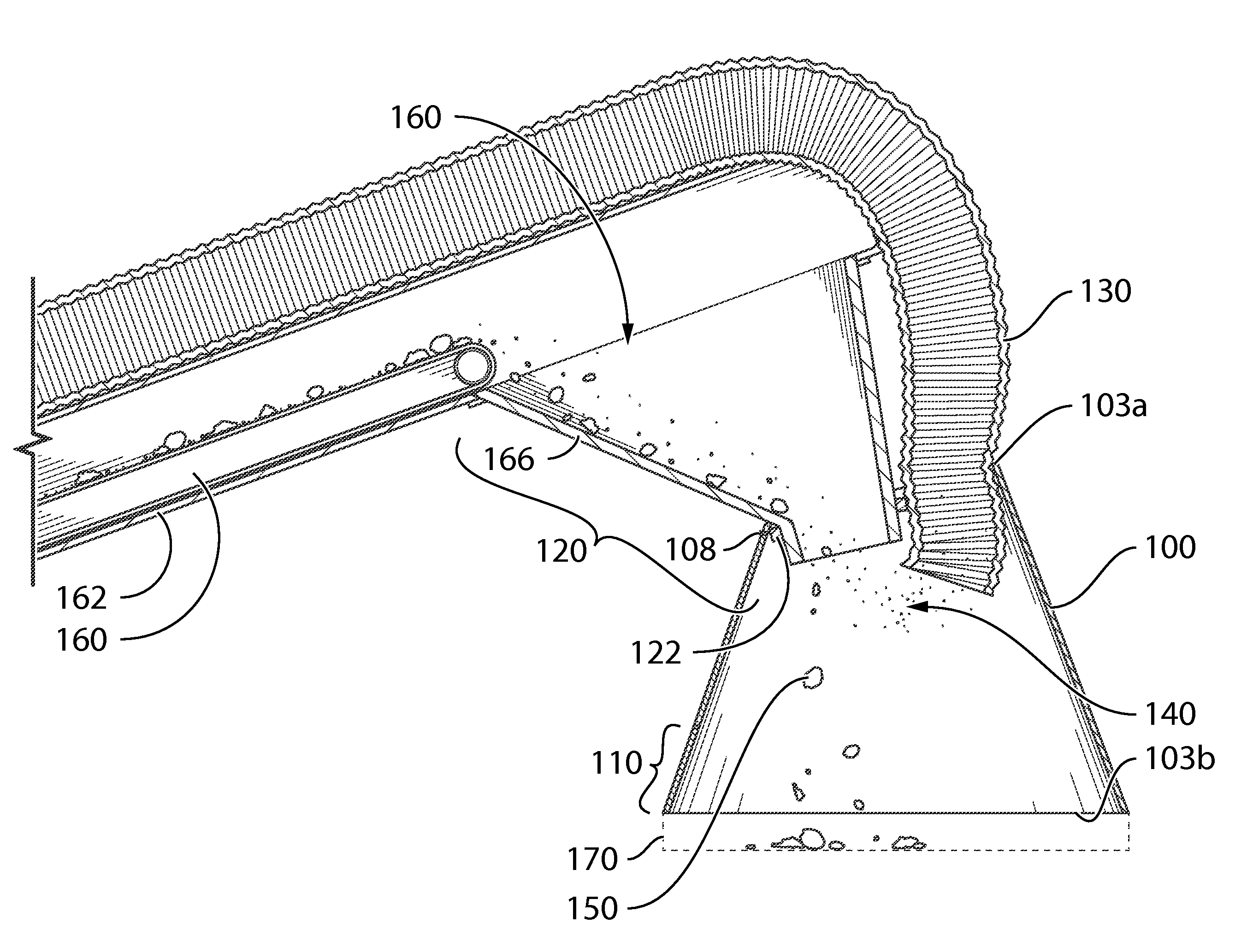 Nose cone for dust control