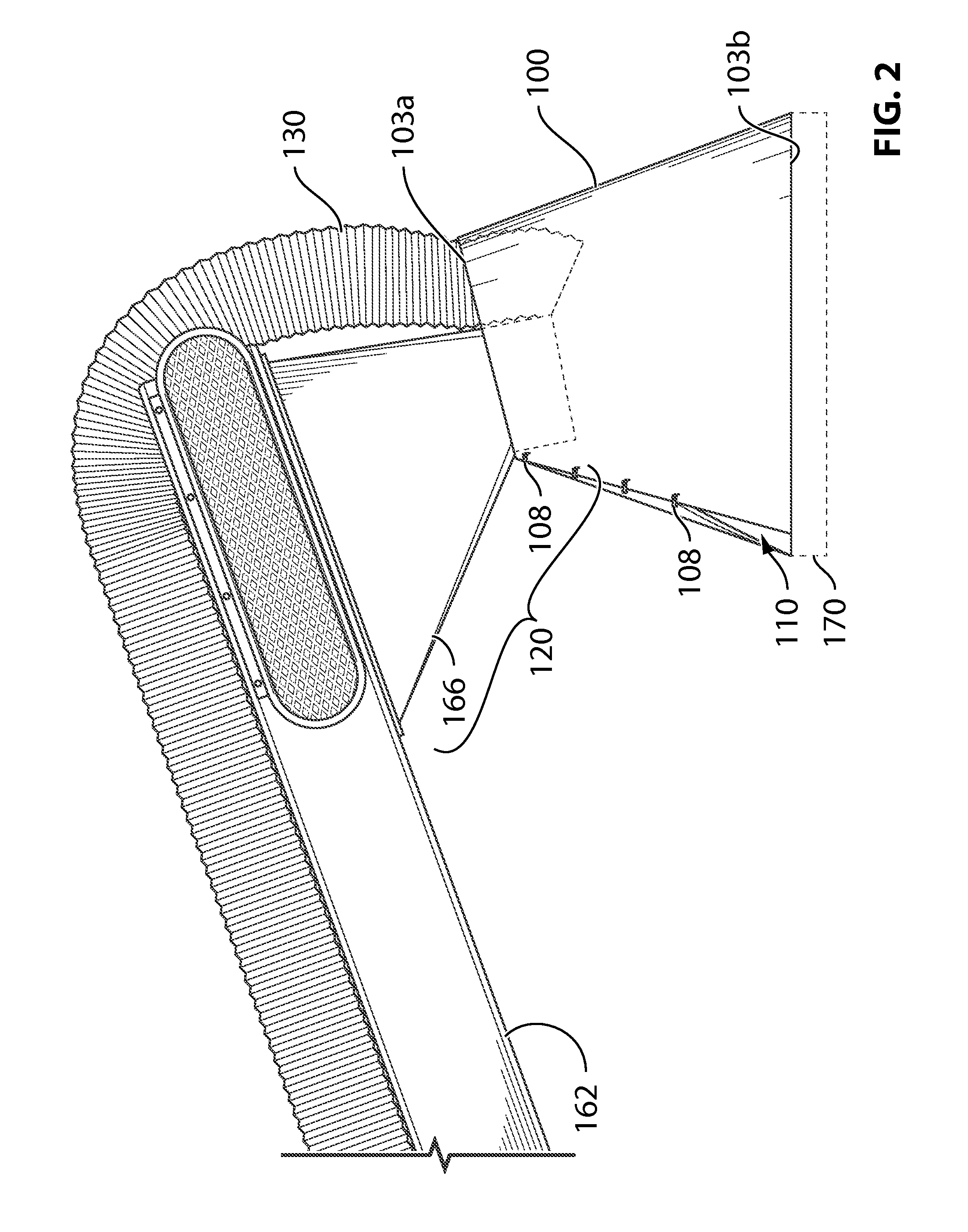 Nose cone for dust control