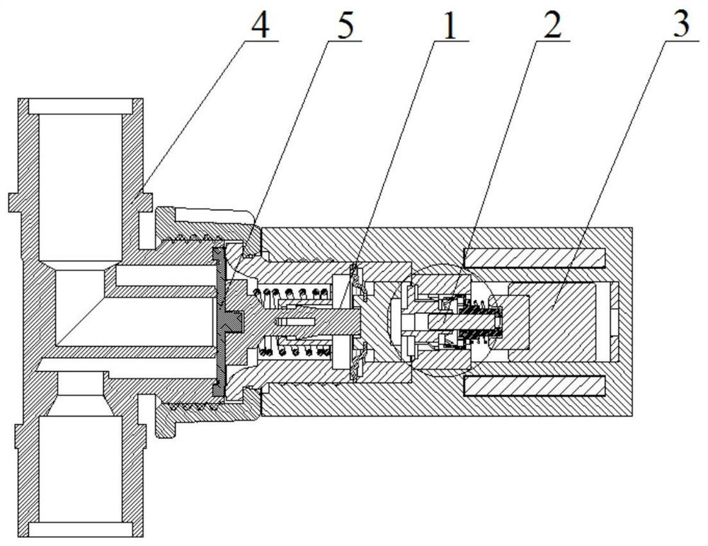 Electromagnetic valve for plant protection unmanned aerial vehicle, spraying system and air exhaust method