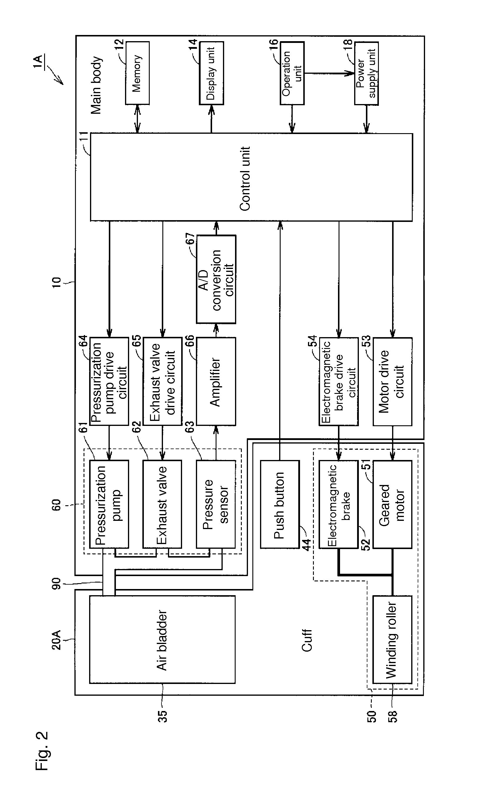 Blood pressure information measurement device