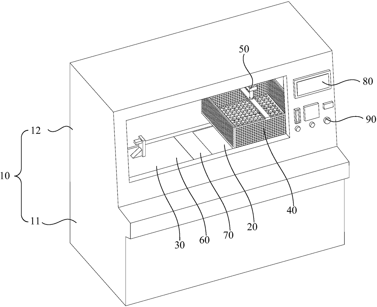 Cold and heat fatigue test device and method