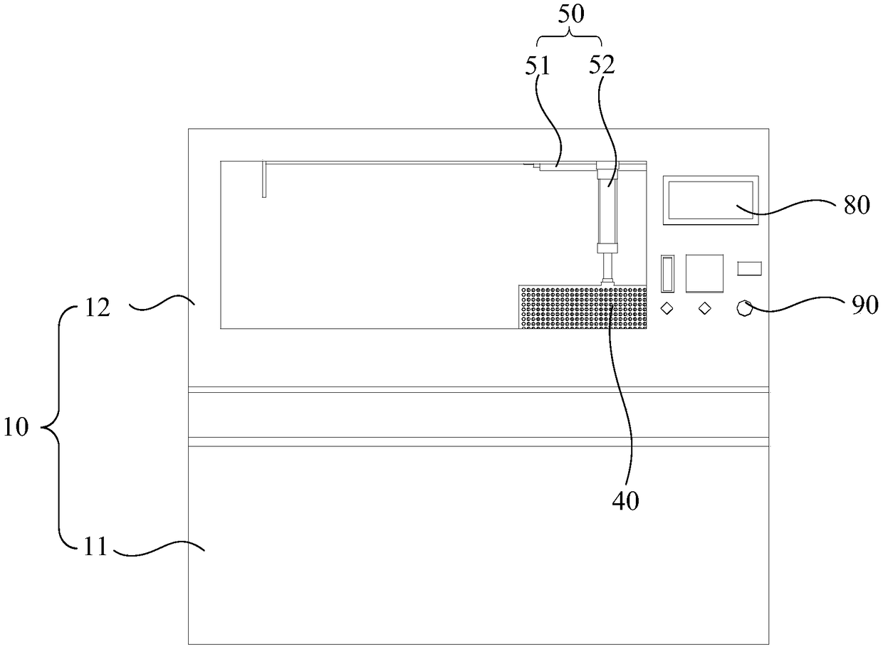 Cold and heat fatigue test device and method