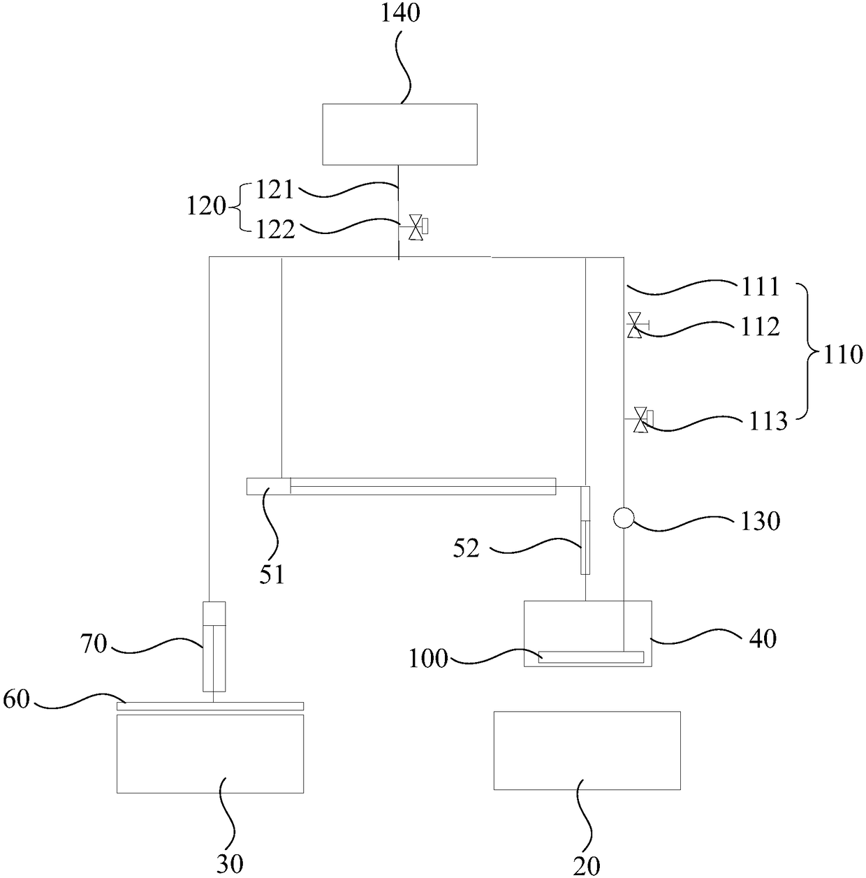 Cold and heat fatigue test device and method