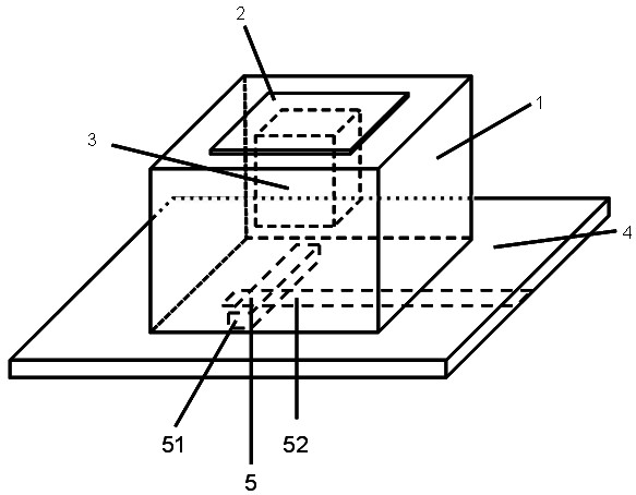 Microstrip slot coupling fed triple-frequency dielectric resonant antenna