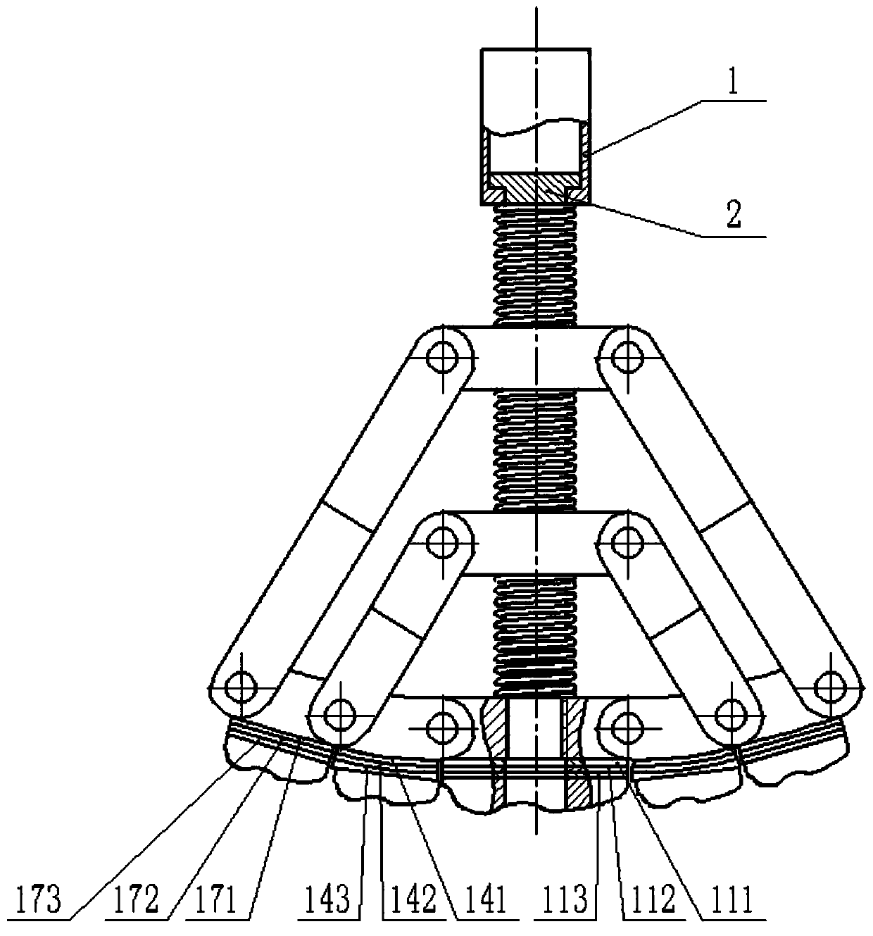 Self-adaptive variable-posture bionic mechanical foot