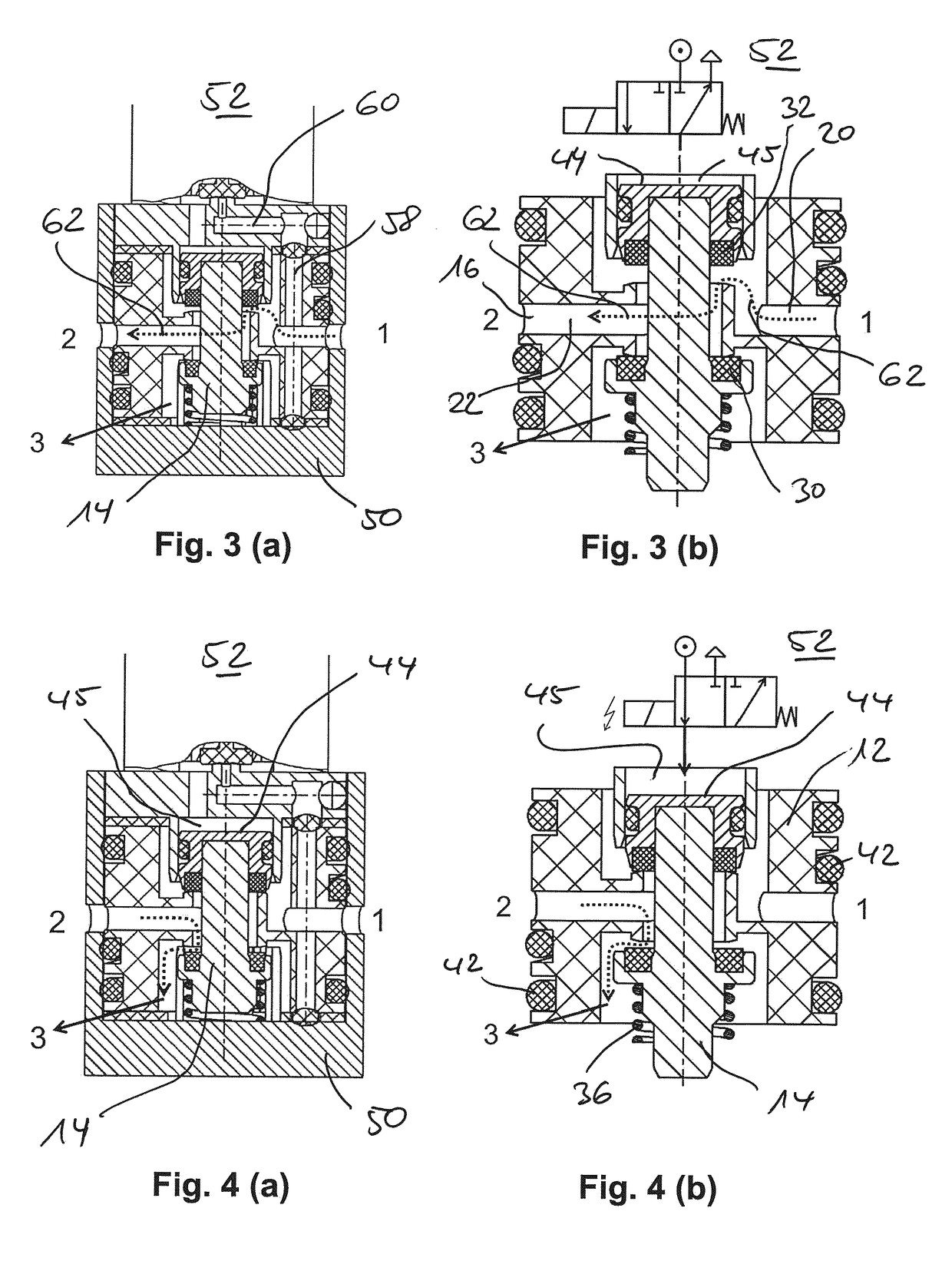 Electromagnetic valve device, use thereof, and system