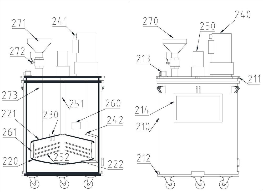 Modular vacuum casting machine