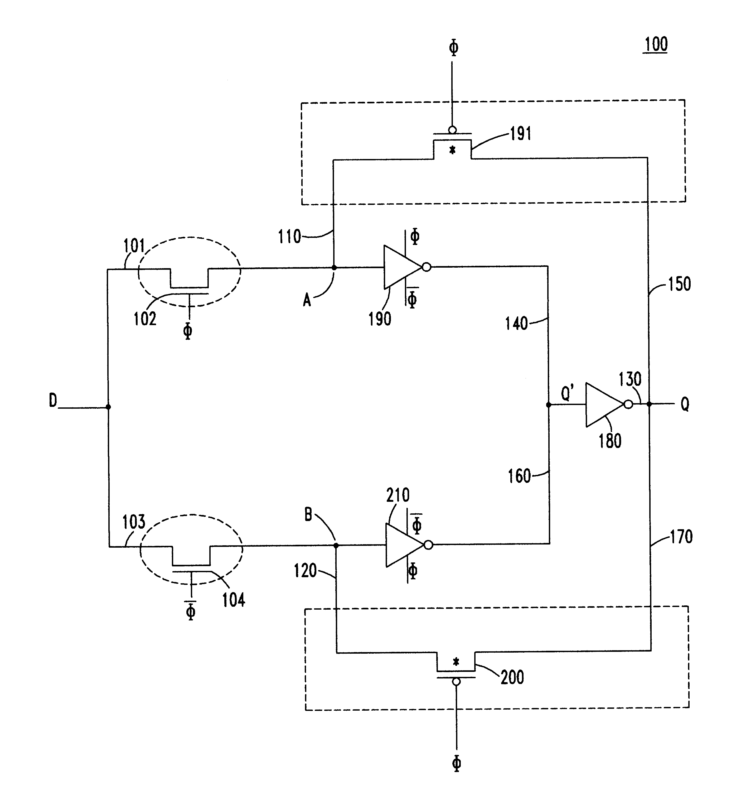 Reduced-transistor, double-edged-triggered, static flip flop