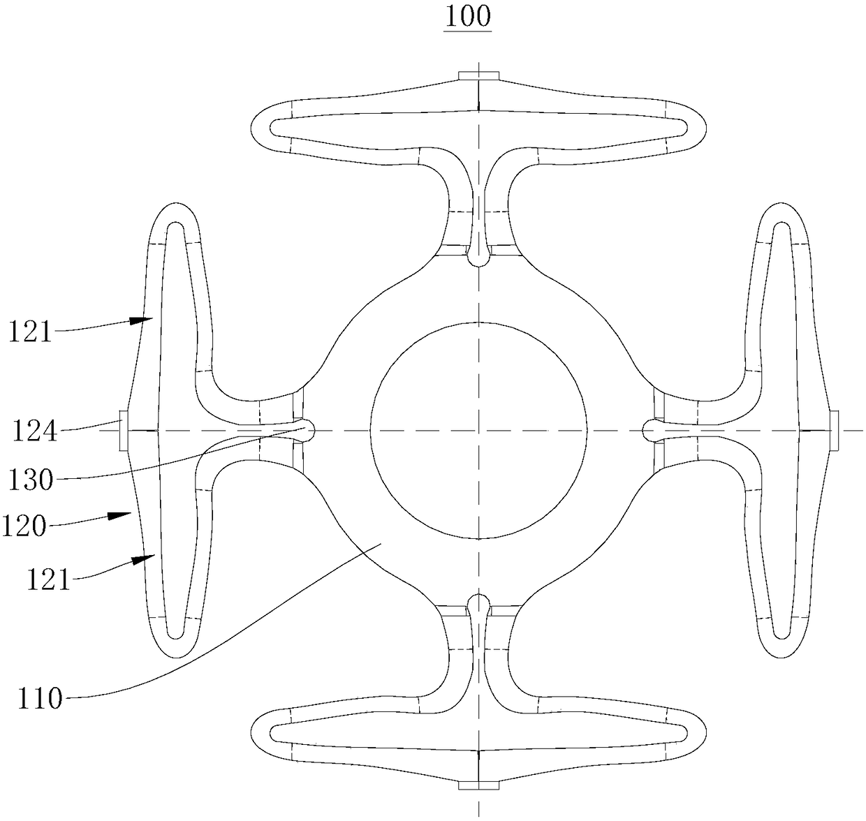 Spring and polygonal vertical linear vibration motor