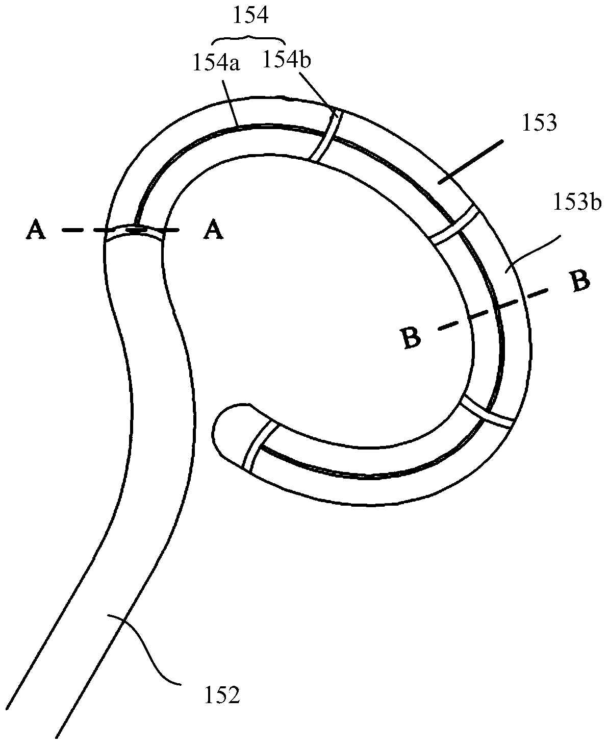 Catheter ablation device and radiofrequency ablation catheter of catheter ablation device