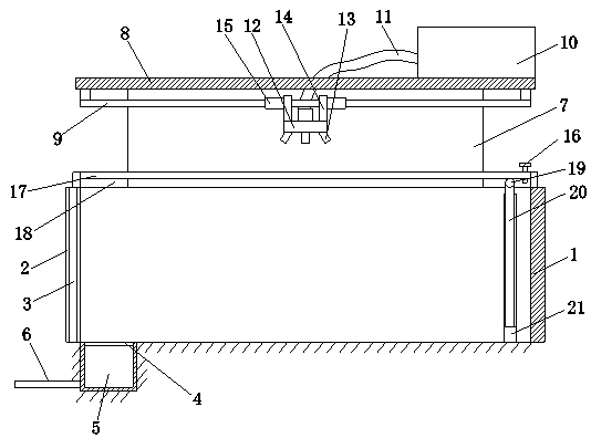 Pig house with ground having cleaning function