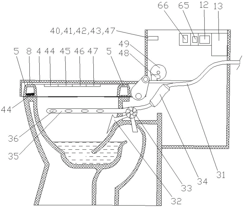 A toilet air circulation device