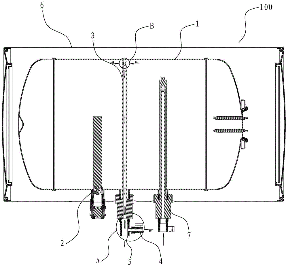 Sewage discharging method of water heater