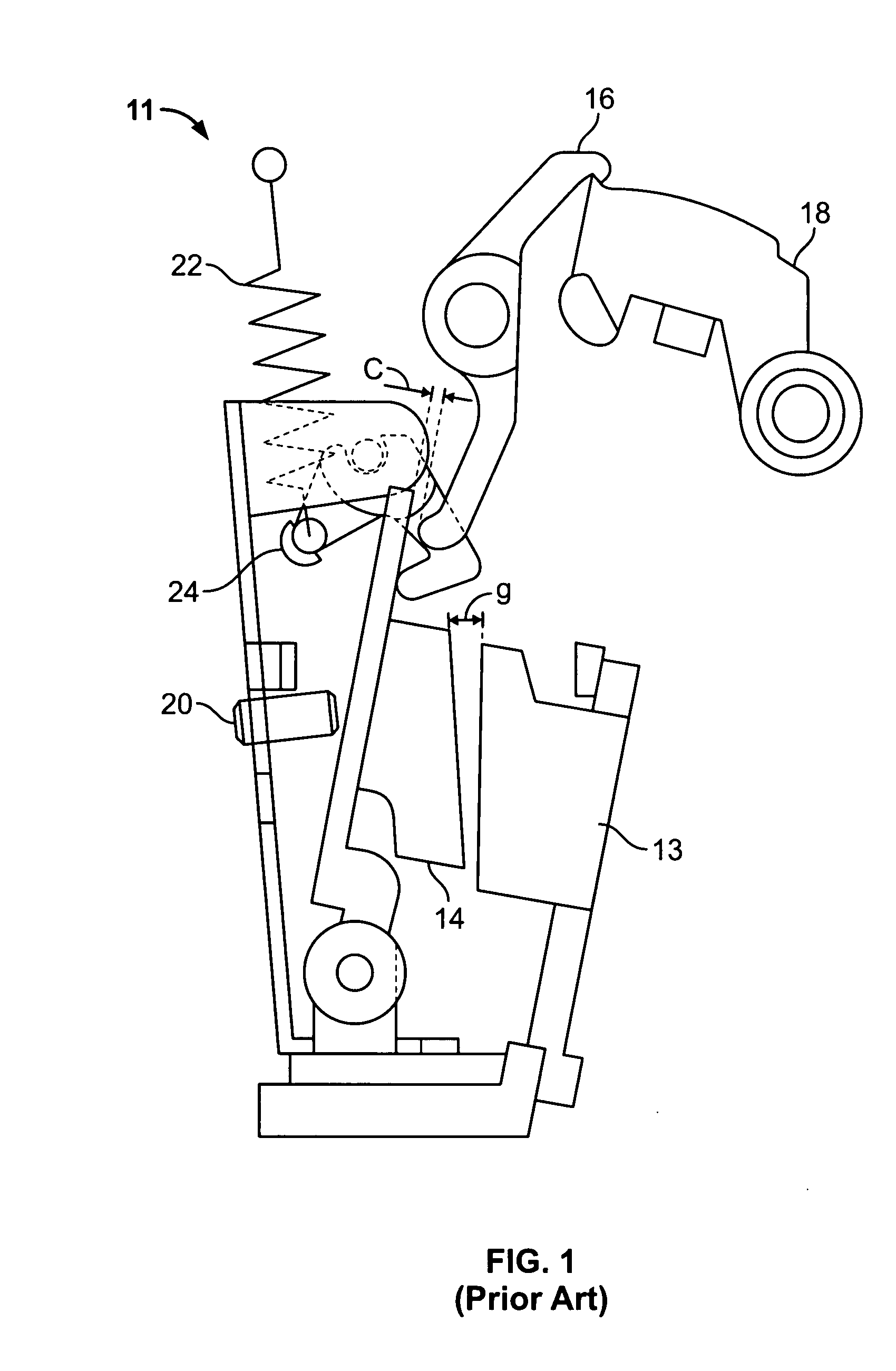 Divided adjustable armature for a circuit breaker