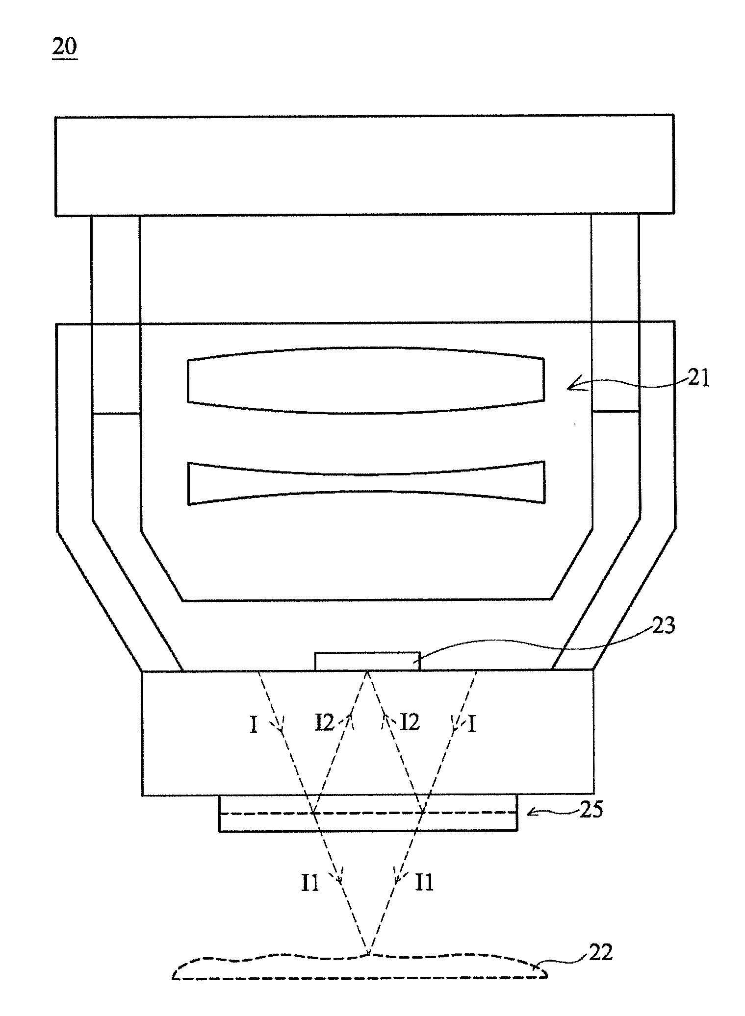 Scan lens, interferometric measuring device using same