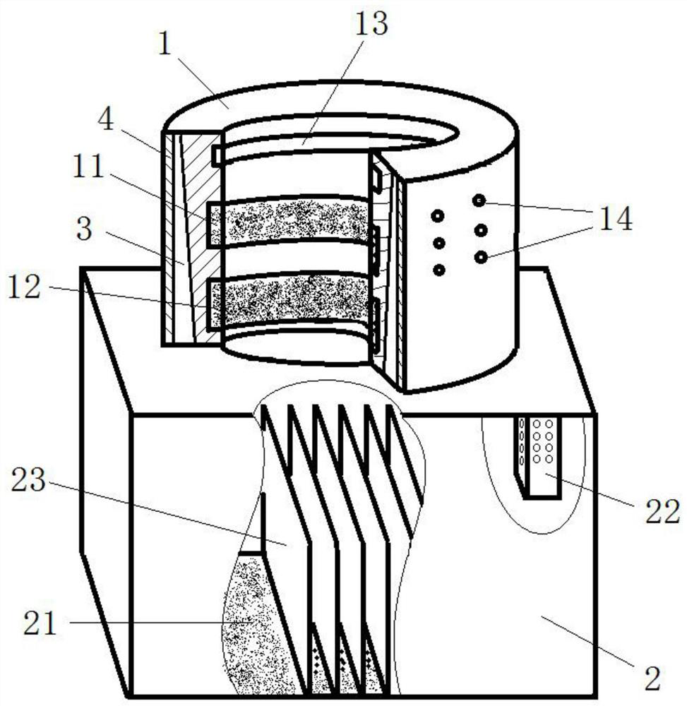 An insect trapping device