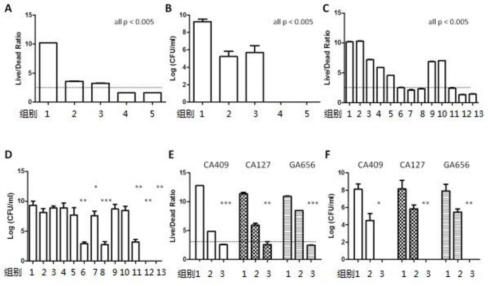 A pharmaceutical composition capable of resisting chronic infection and biofilm bacteria and its application