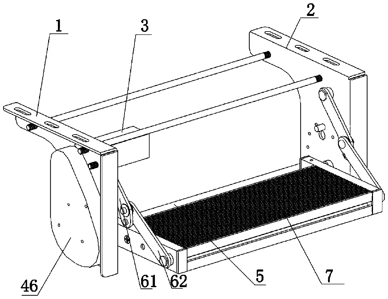 Foldable electric pedal for vehicle