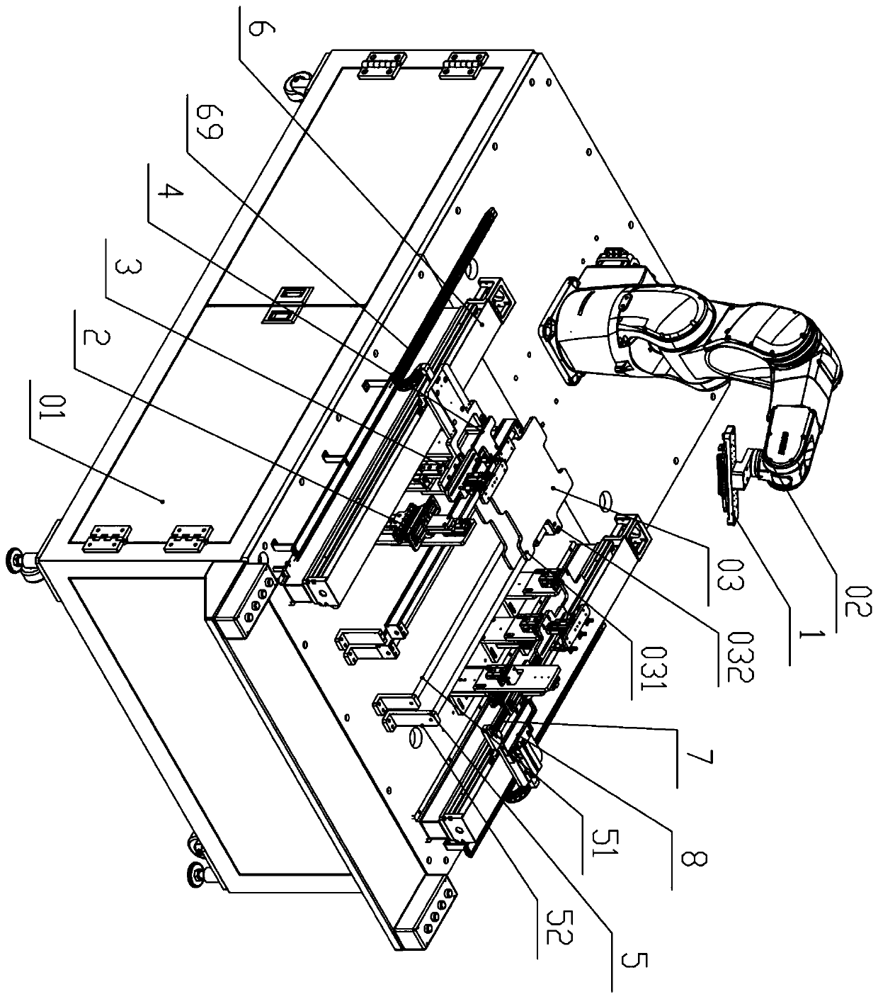 A high-efficiency automatic film tearing machine