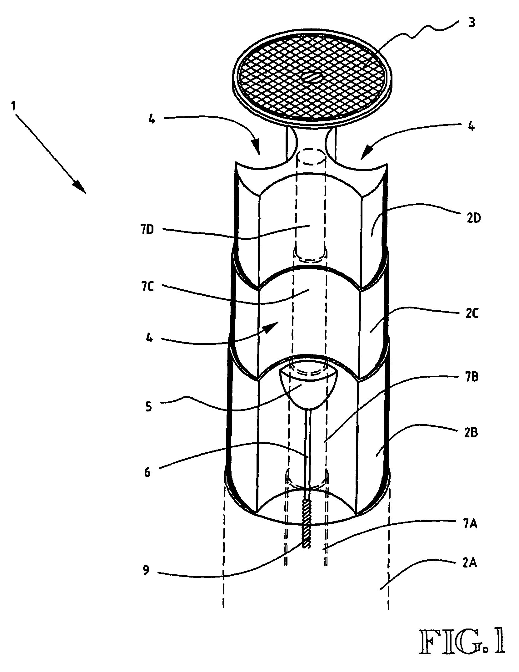 Submergible public sanitary device