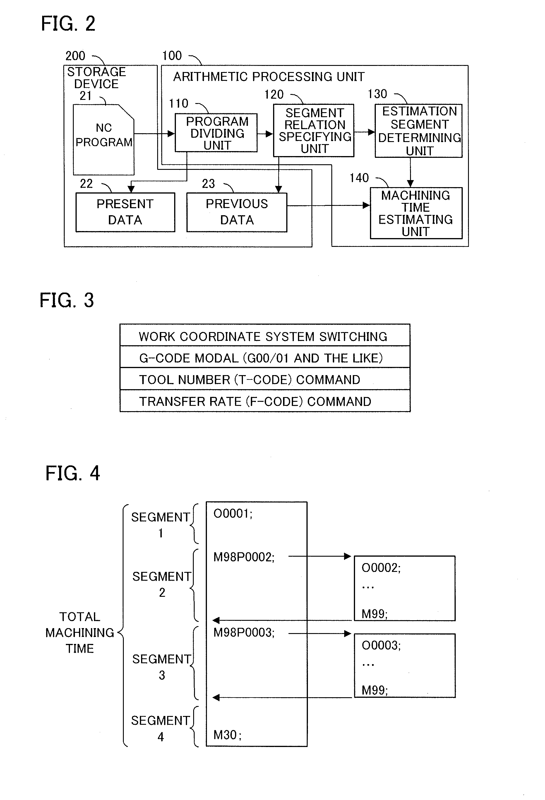 Machining time estimating device for estimating machining time after modification of nc program