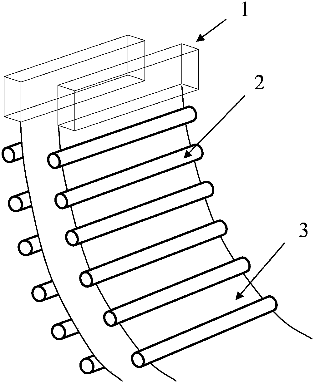 Electromagnetic sensor of electromagnetic stirring device of slab continuous-casting crystallizer