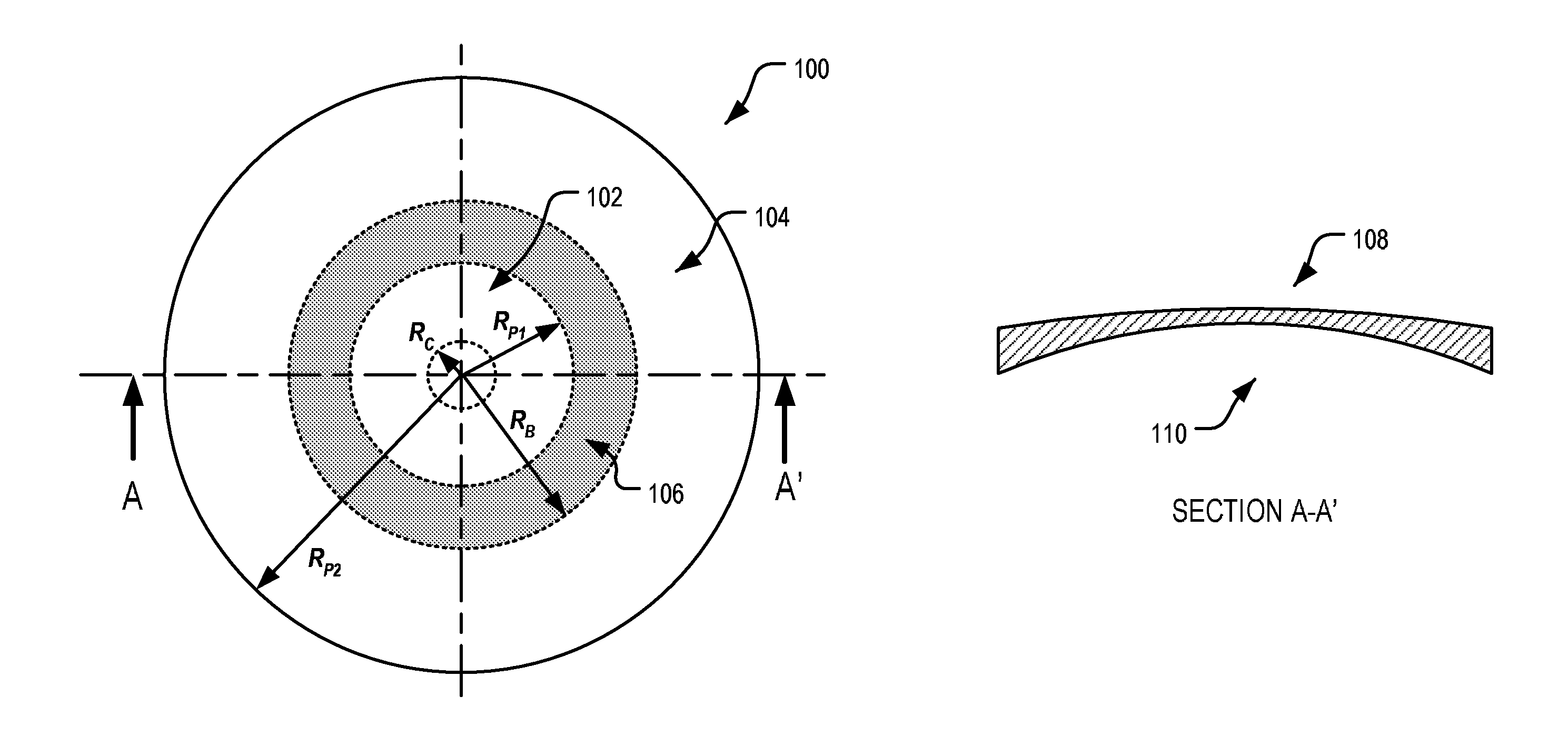 Ophthalmic lens element for myopia correction