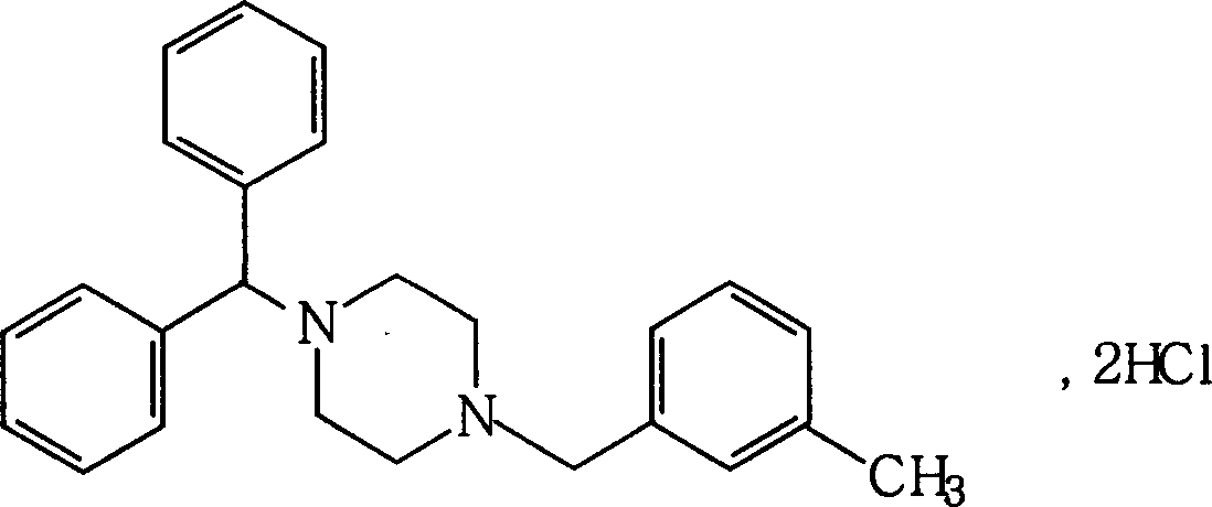 Dripping pills of meclozine hydrochloride and its preparation method