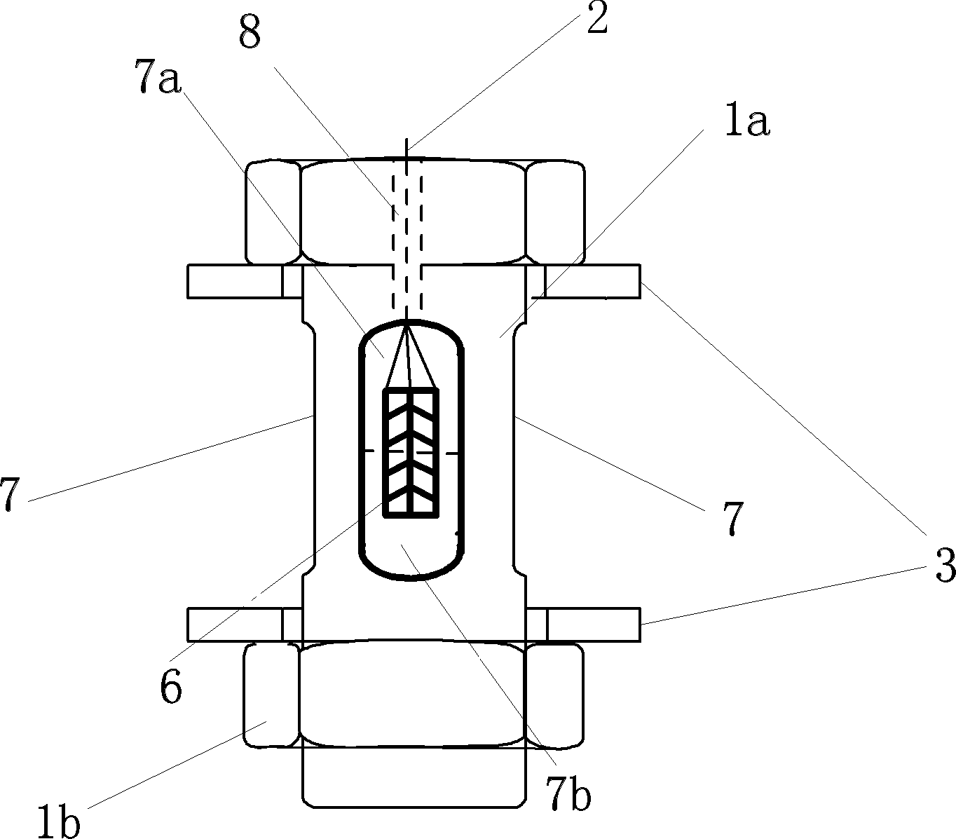 Simple shear connection structure pin load vector measuring method and measuring instrument thereof