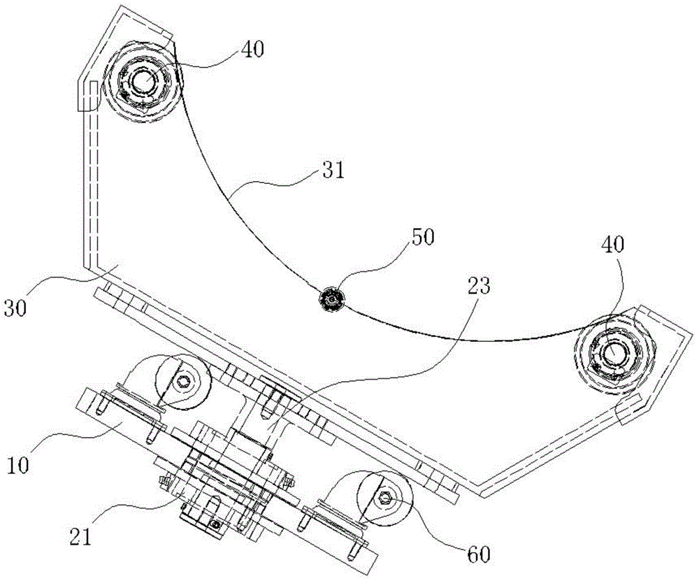 A cylindrical visual inspection equipment support that can rotate freely at multiple angles