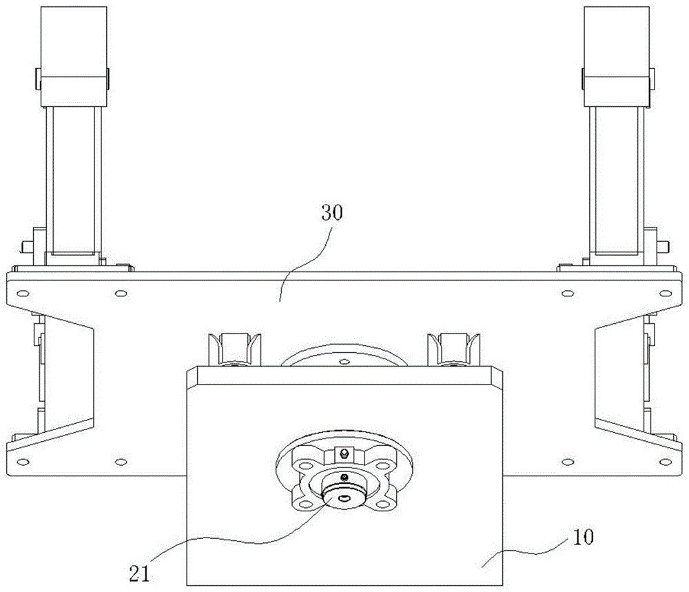 A cylindrical visual inspection equipment support that can rotate freely at multiple angles