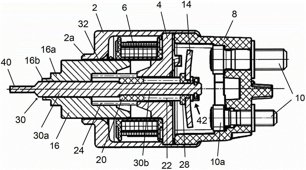 Electromagnetic switch, manufacturing method thereof, and vehicle starter