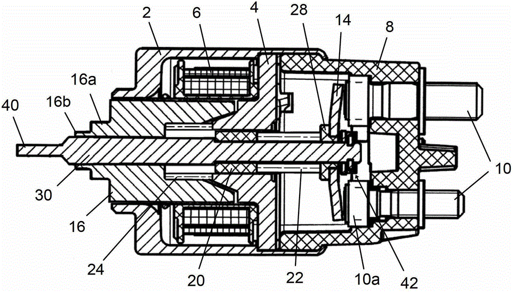 Electromagnetic switch, manufacturing method thereof, and vehicle starter