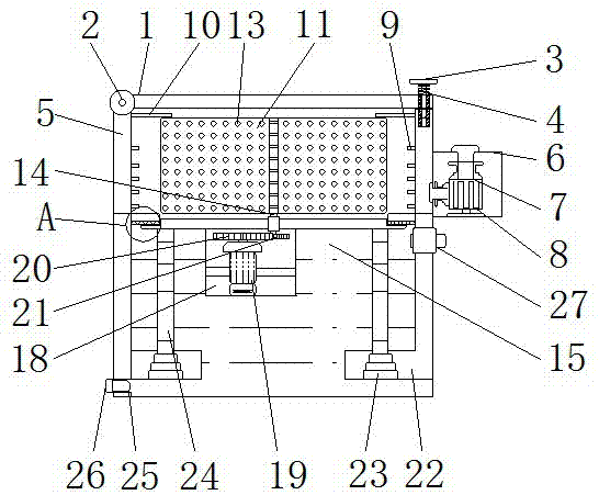 Rotary cleaning and drying device for experimental apparatuses for senior high school students