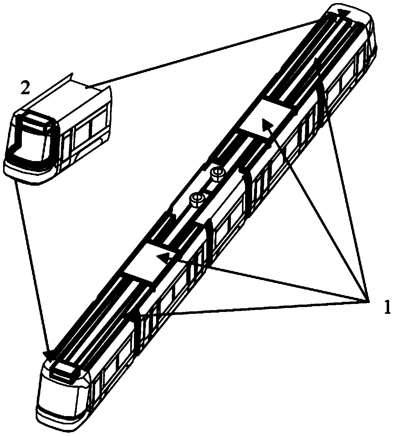 Heating, ventilating and air conditioning system of low-floor light rail vehicle