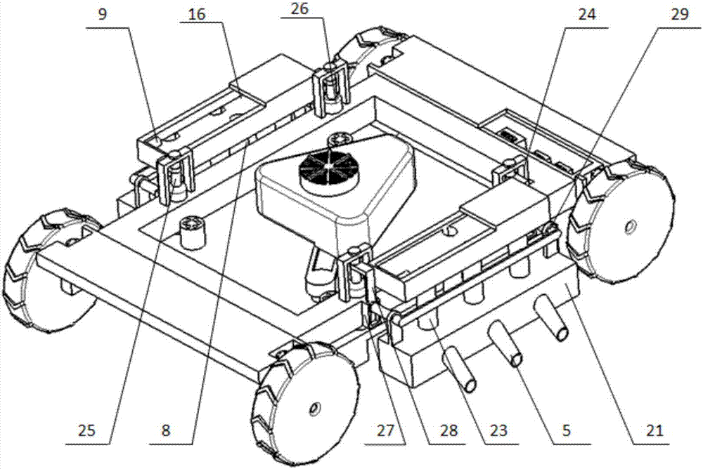 Height-adjustable hay mower