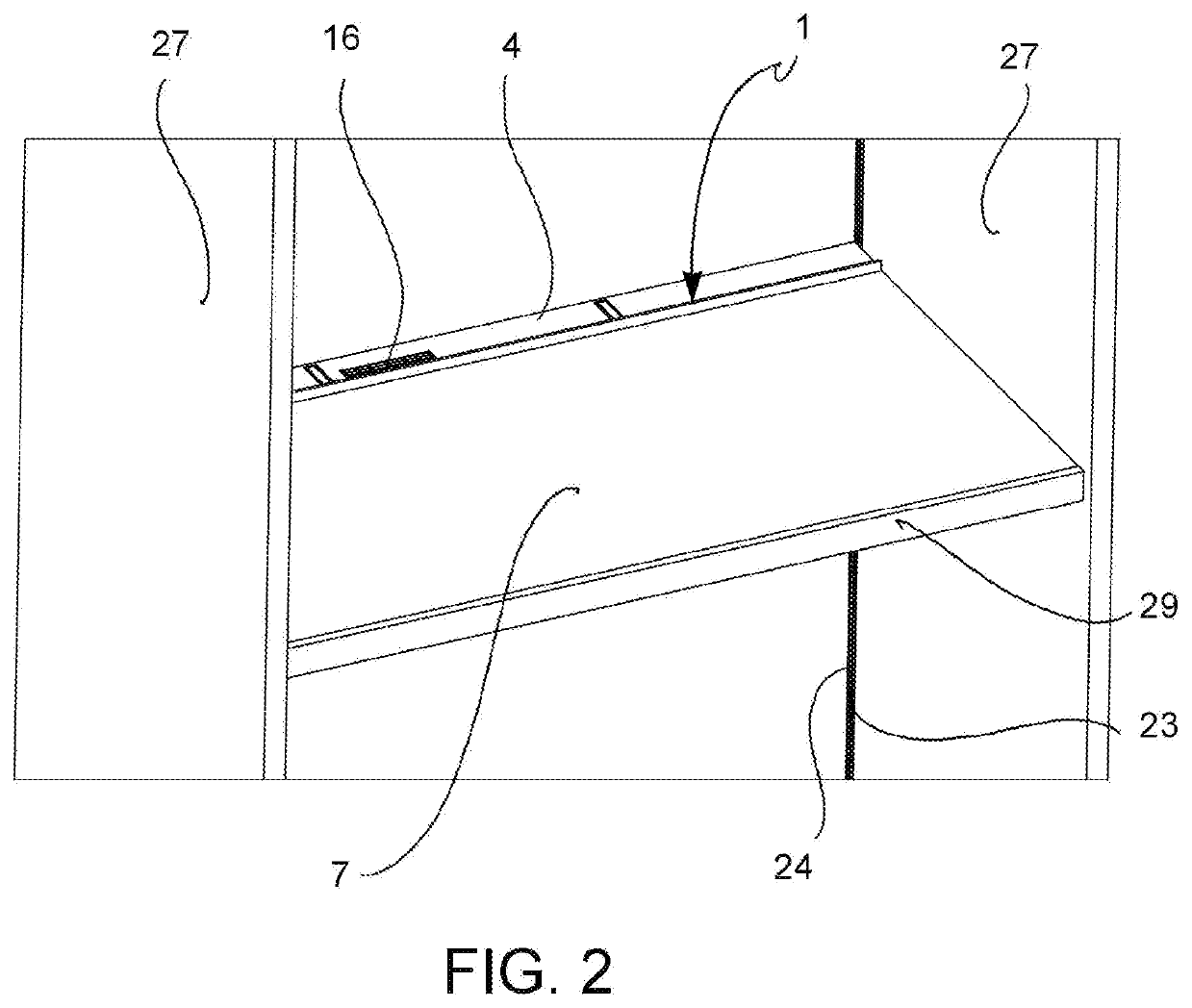 Sanitization Assembly, Shelf for Furnishing Element with  Sanitization Assembly and Furnishing Element with Sanitization Assembly