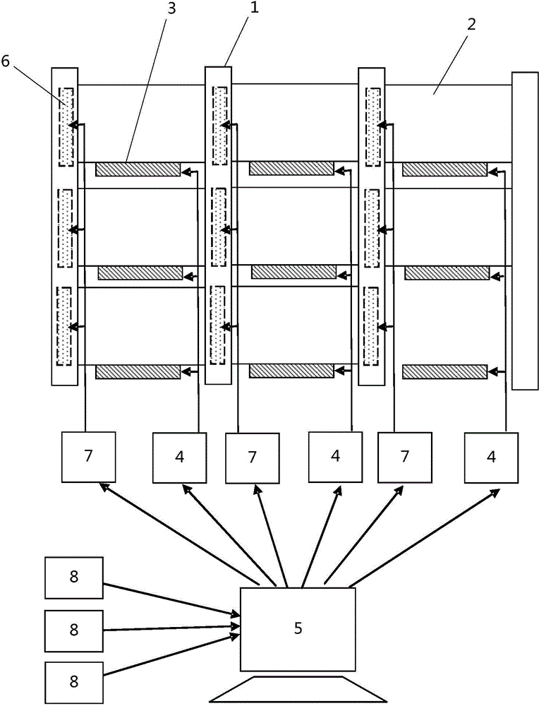 Greenhouse lighting supplementing and shading system reconstructed of waste LCDs (liquid crystal displays)