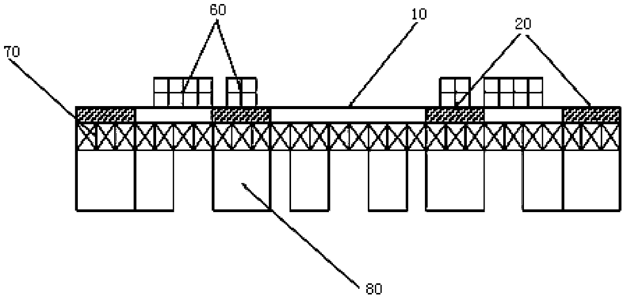 Offshore ultra-large floating body using combined power supply system