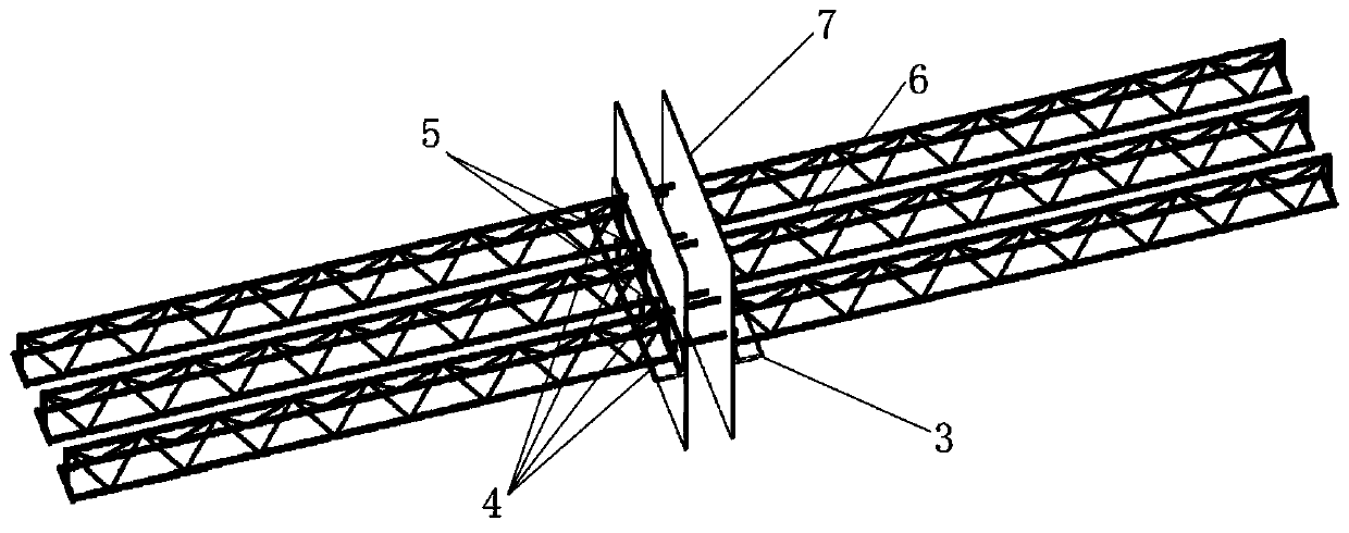 Connection joint of double-steel-plate combined shear wall and combined floor slab connected by supporting angle steel