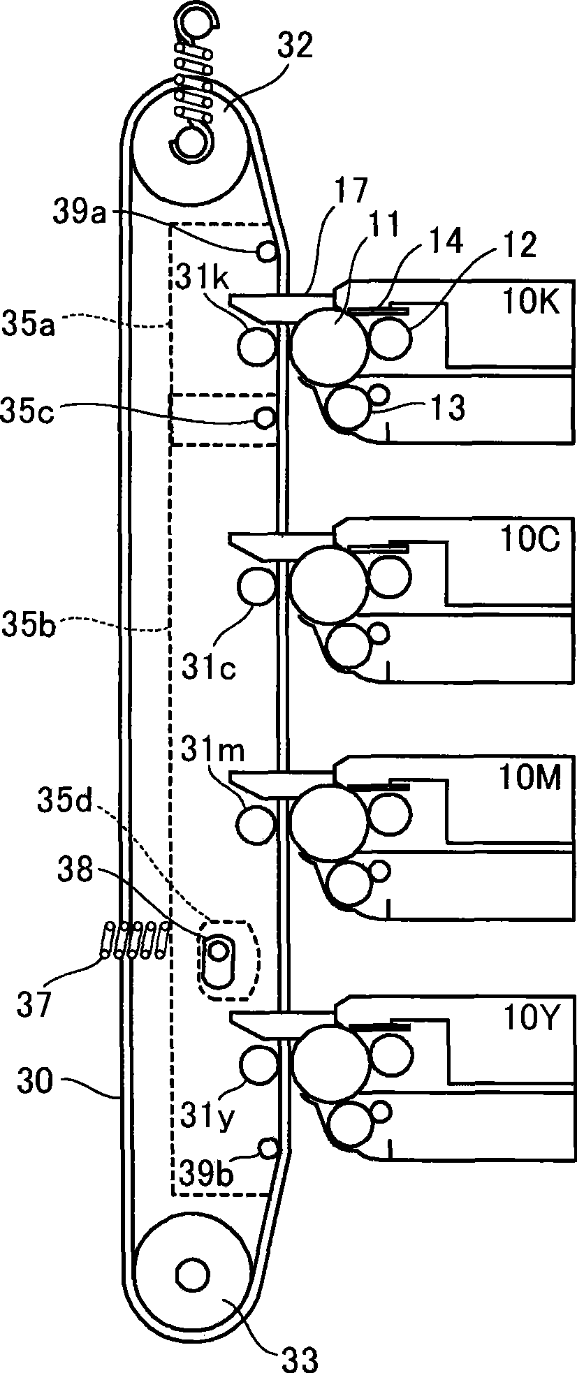 Image forming apparatus and drive converting method