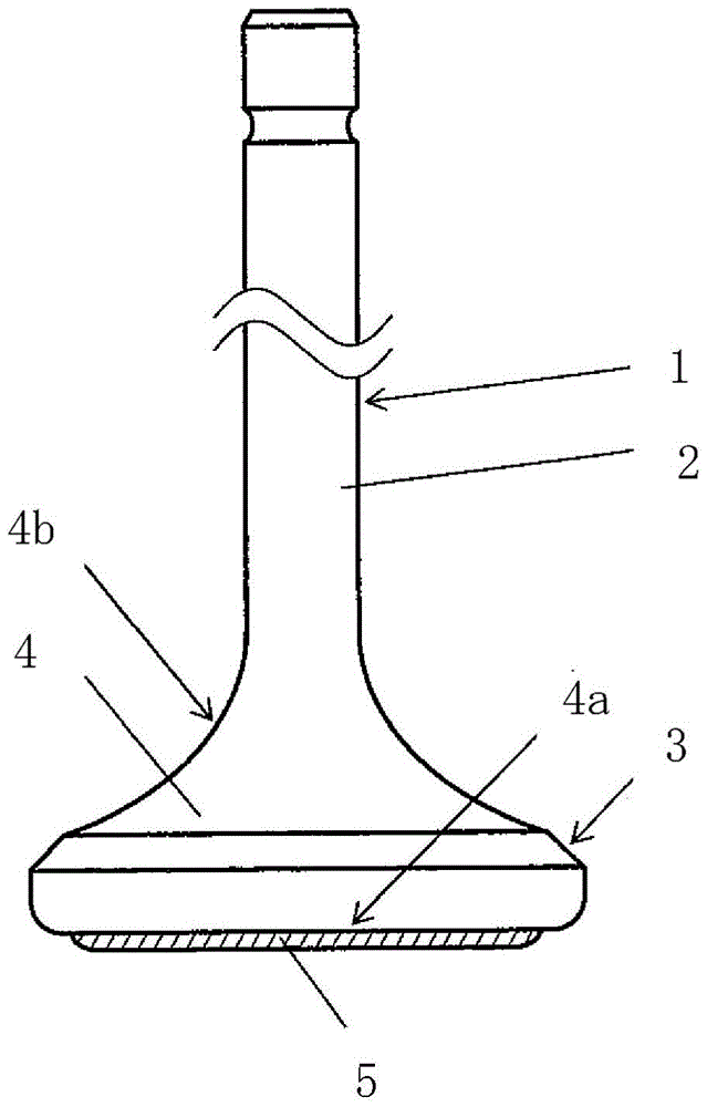 A poppet valve with a surface-modified surface of the valve head using a ni-cr-co-based alloy with high-temperature corrosion resistance