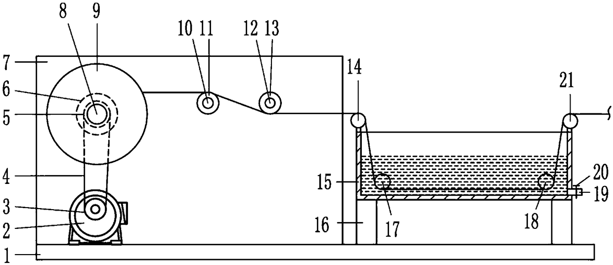 Cable cleaning type coiling machine