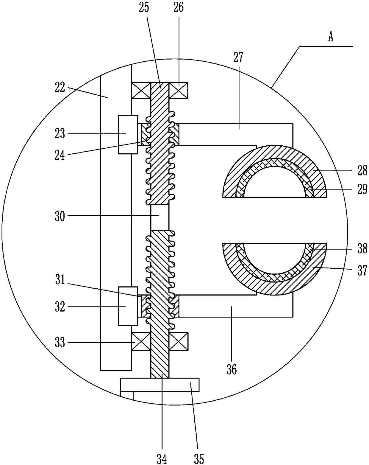 Cable cleaning type coiling machine