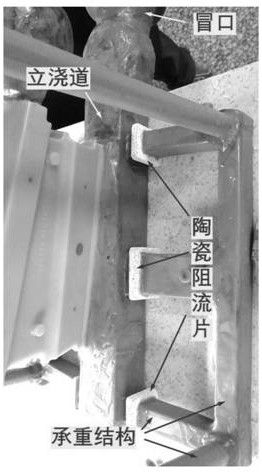 Large ceramic shell choking method for allowance-free precision casting