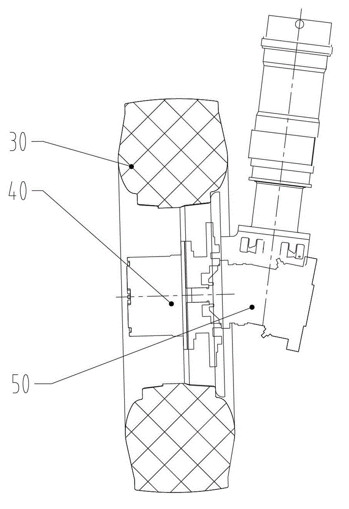 Hydraulically-driven vehicle chassis and construction machinery