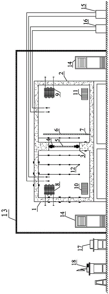 Photovoltaic member heat-transfer coefficient testing device and method thereof