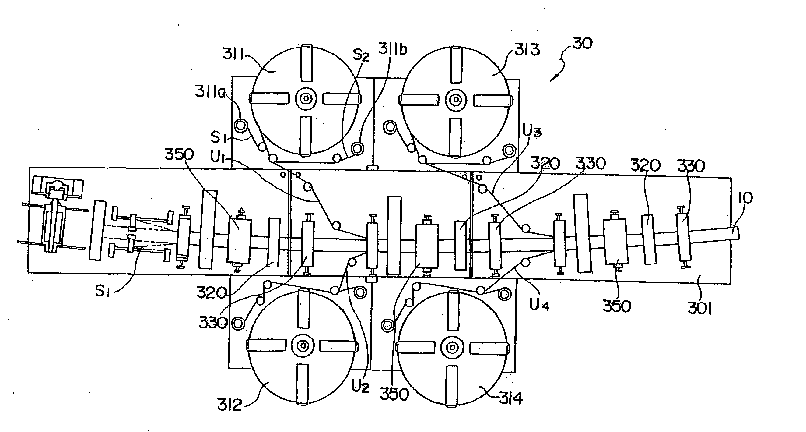 Method and apparatus for continuous molding of fiber reinforced plastic member with curvature