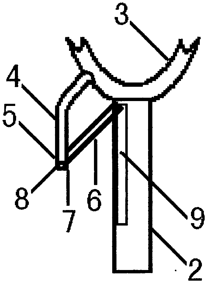 Clothes hooking preventing structure of hook of clothes support rod