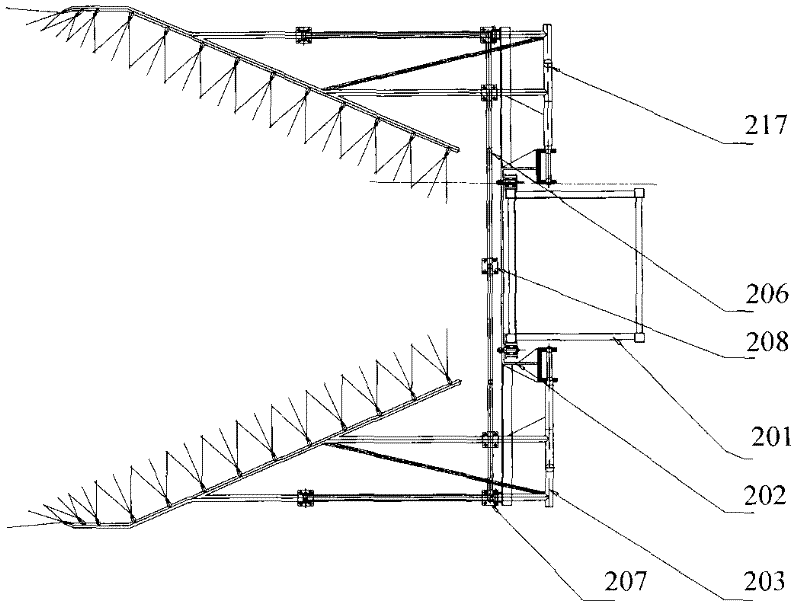 Cleaning device in indirect air cooling tower